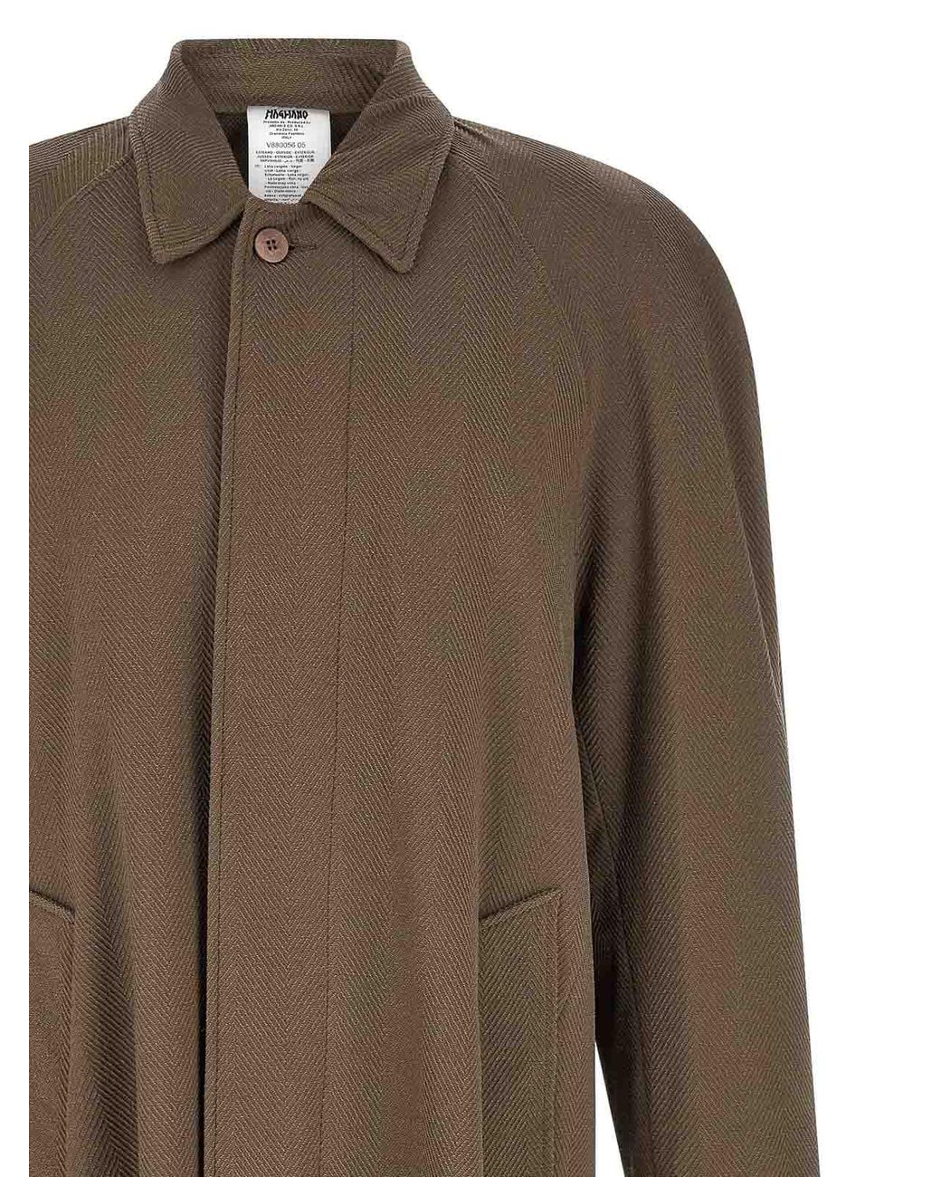 Magliano Brown Caligo Coat for men
