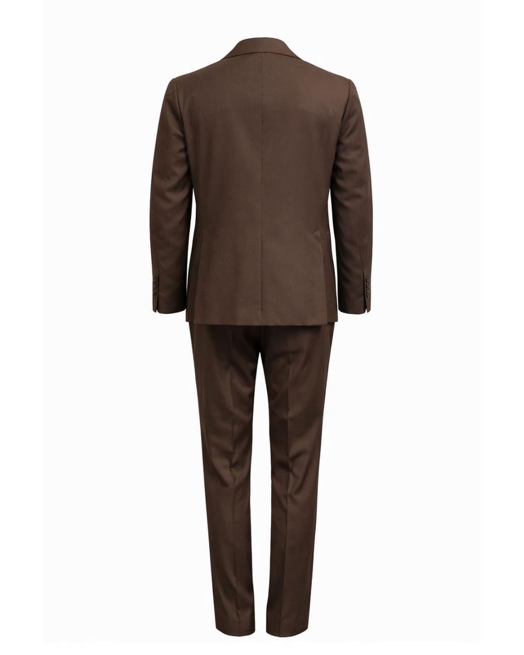 Franzese Collection Brown Breasted Suit for men