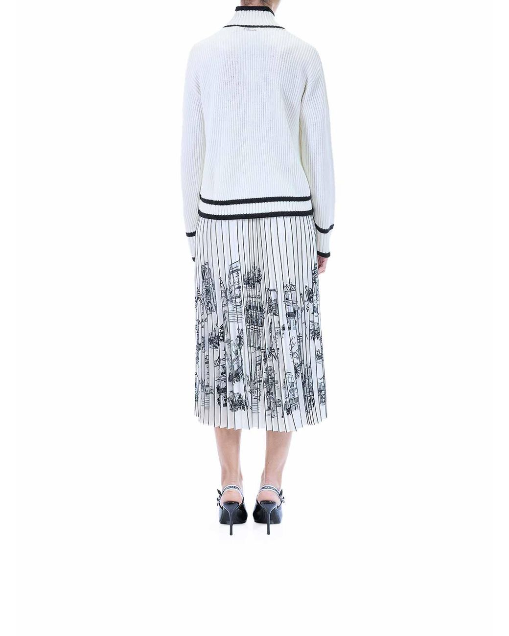 Karl Lagerfeld White Soutache Autograph Knit