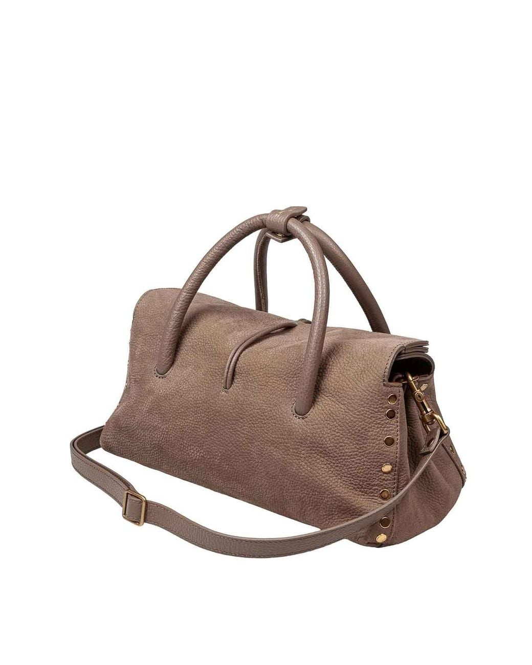 Zanellato Brown Dotta Jones Nubuck Handbag