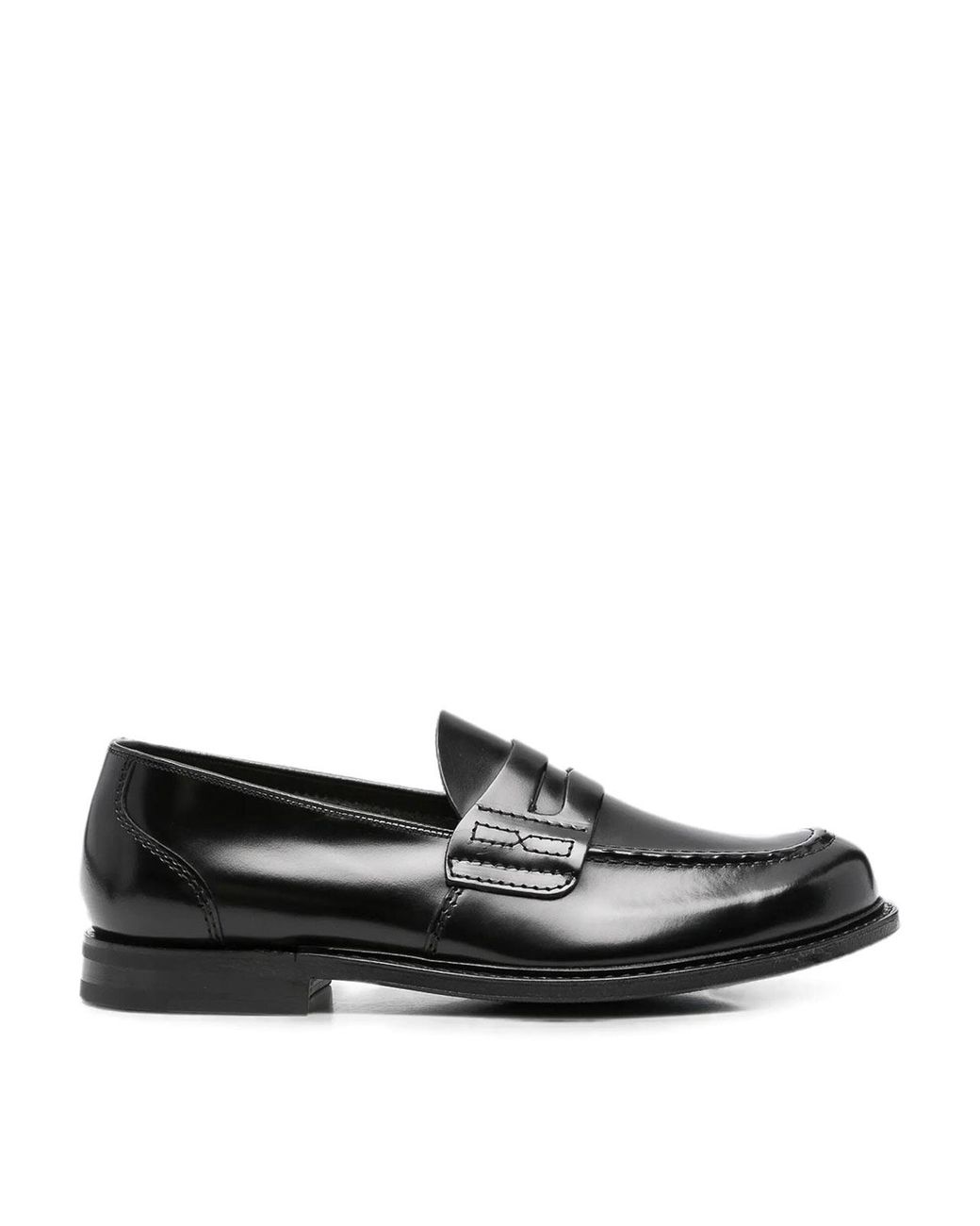 Church's Black Farsley Leather Loafers for men