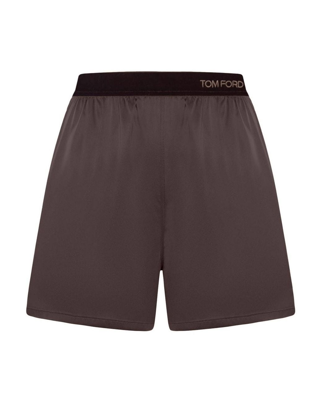 Tom Ford Purple Silk Satin Shorts