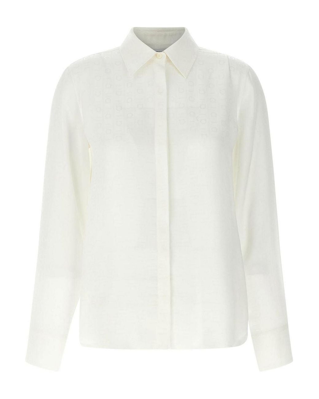 Ferragamo White Monogram Shirt
