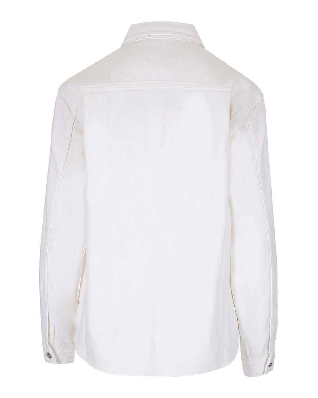FRAME White Denim Shirt