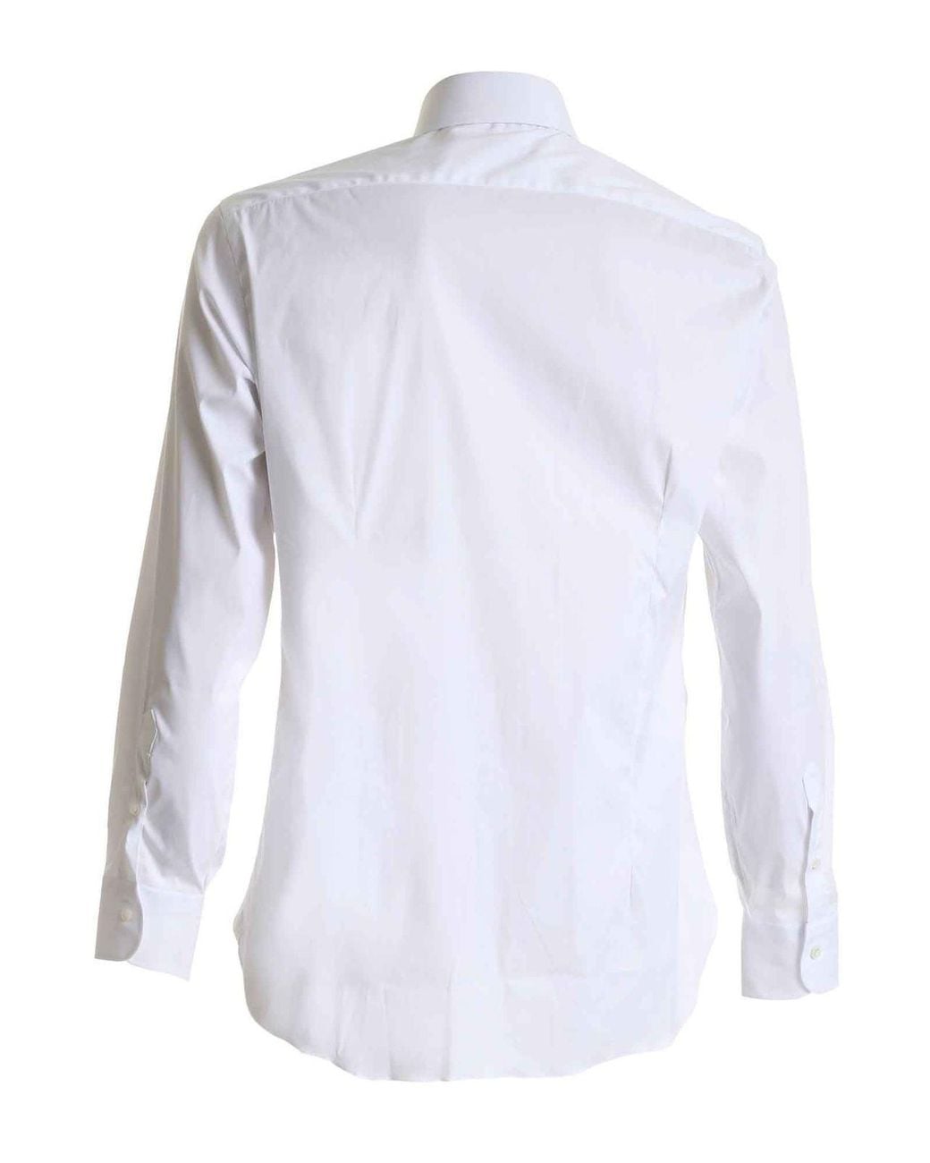 Barba Napoli White French Collar Shirt for men