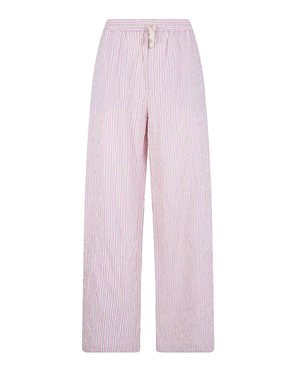 Nuur Pink Striped Trousers for men