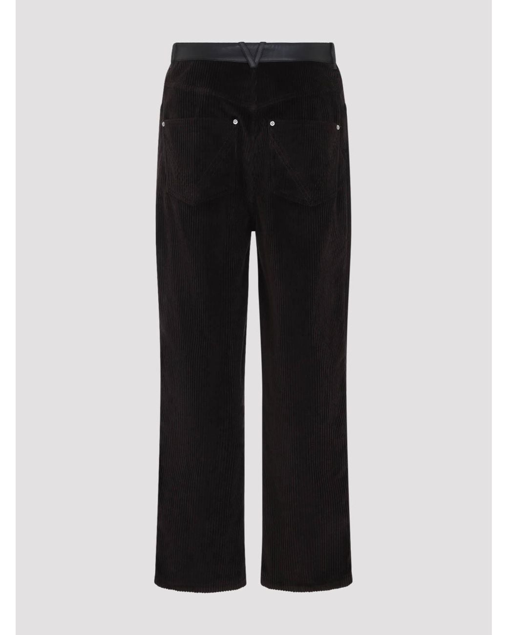Bottega Veneta Black Corduroy Pants for men