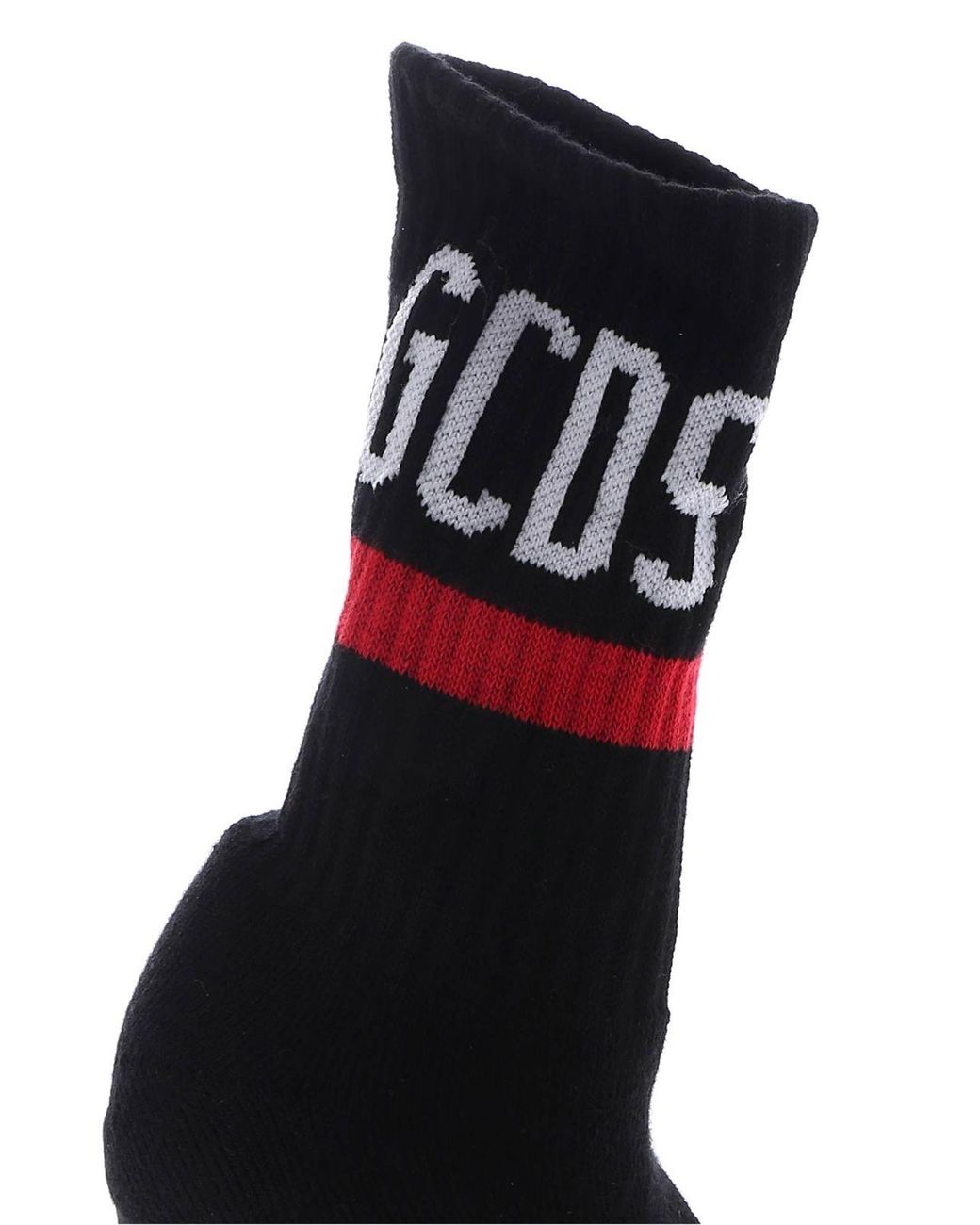 Gcds Black Ankle Boots With Logo