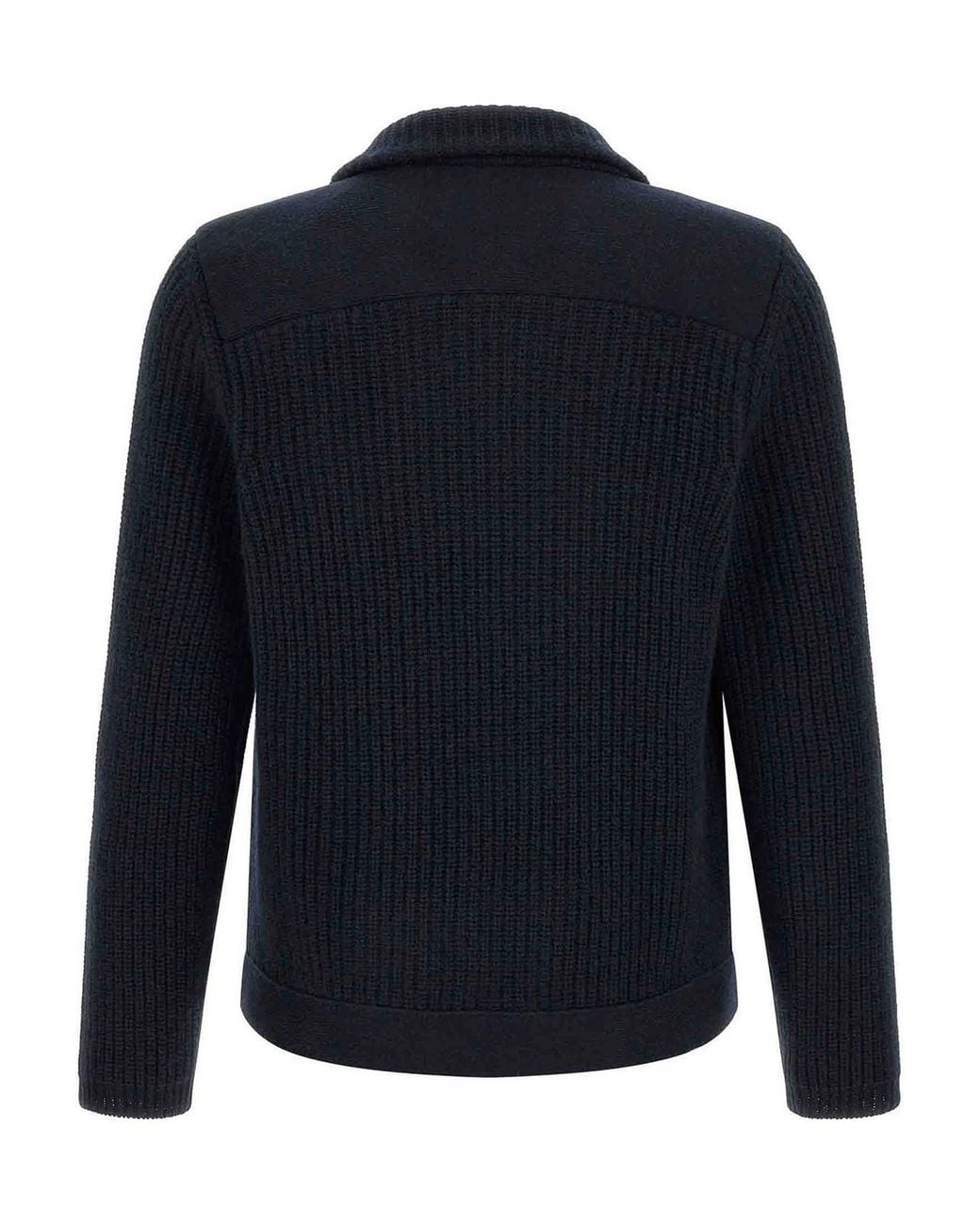 Brunello Cucinelli Blue Marina Cashmere Cardigan for men