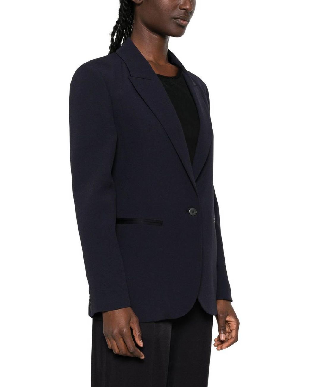 Forte_forte Blue Single-Breasted Blazer Jacket