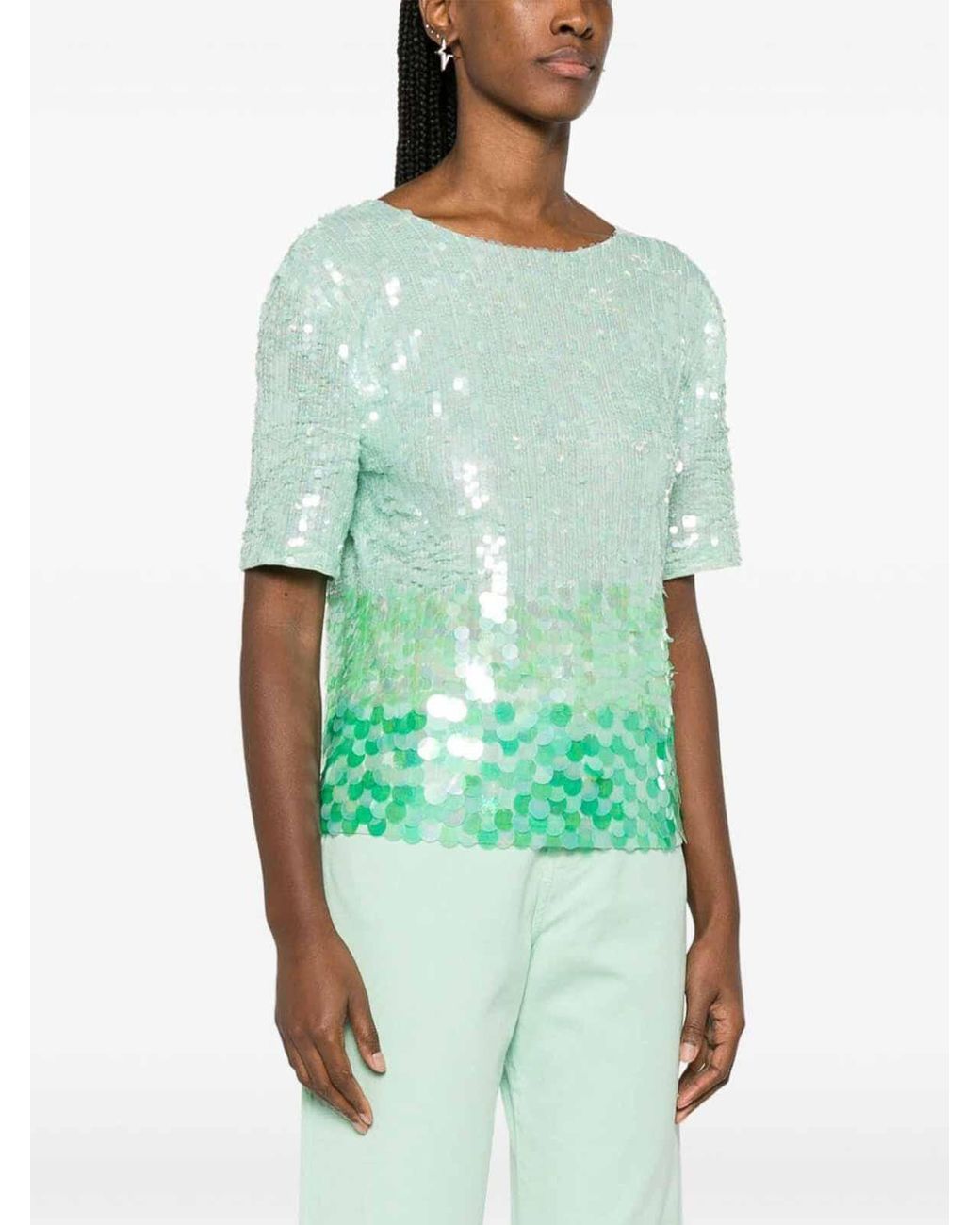 P.A.R.O.S.H. Green Blouse