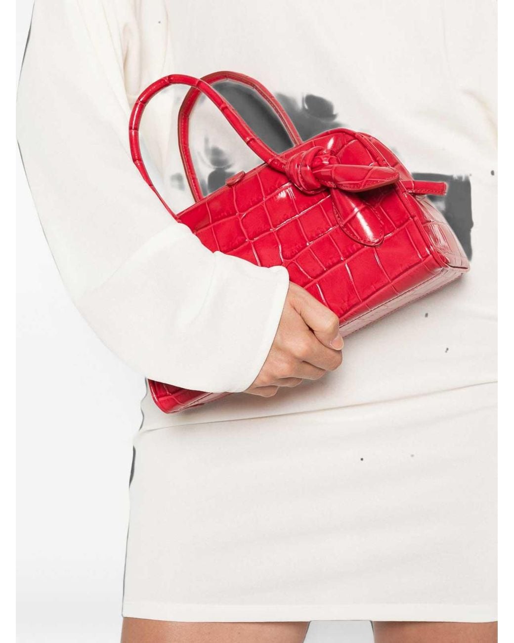 Jacquemus Red Le Petit Turismo Leather Handbag
