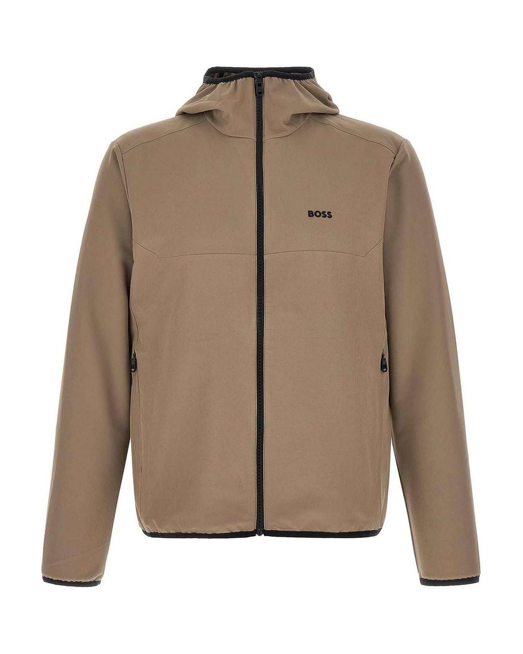 Boss Brown Litewear Hooded Jacket for men