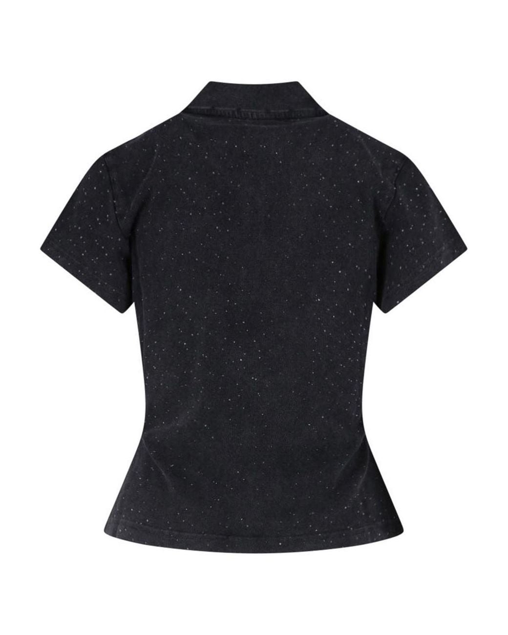 Alexander Wang Black Rhinestone Polo