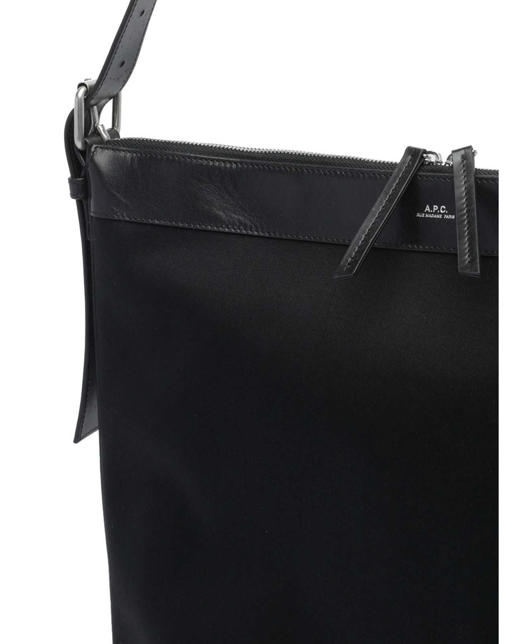 A.P.C. Black Vera Maxi Shoulder Bag for men