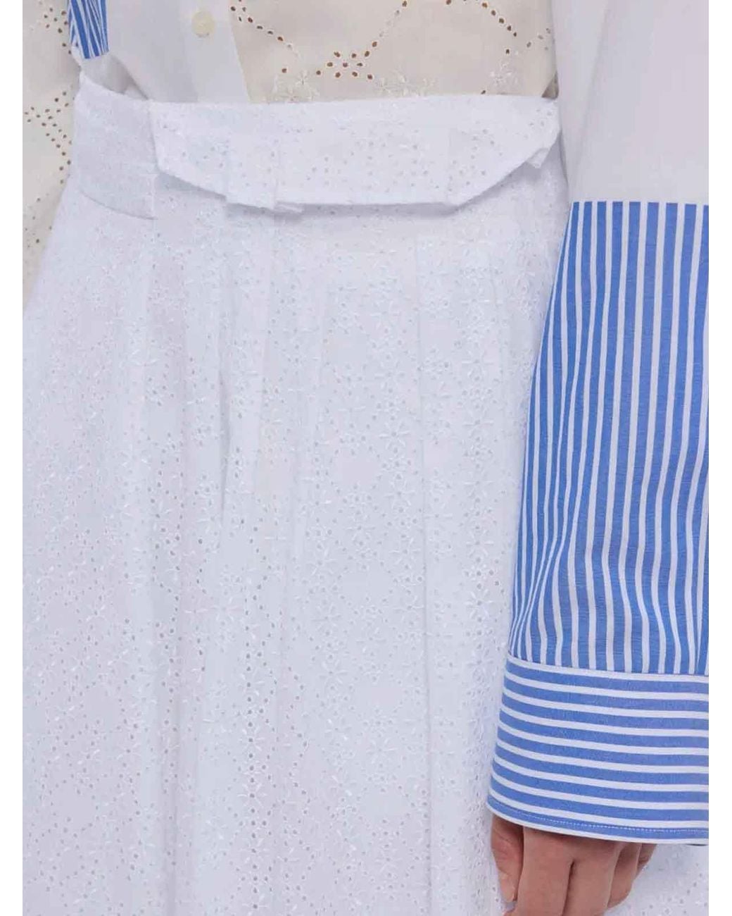 Falda Semilarga MSGM de color White