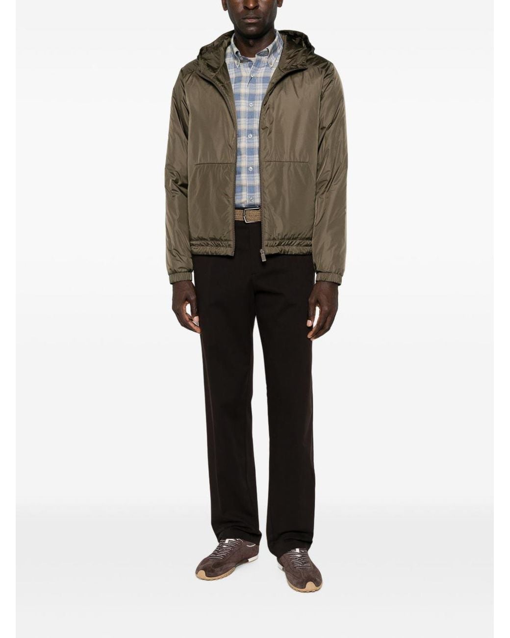 Aspesi Green Military Nylon Jacket for men