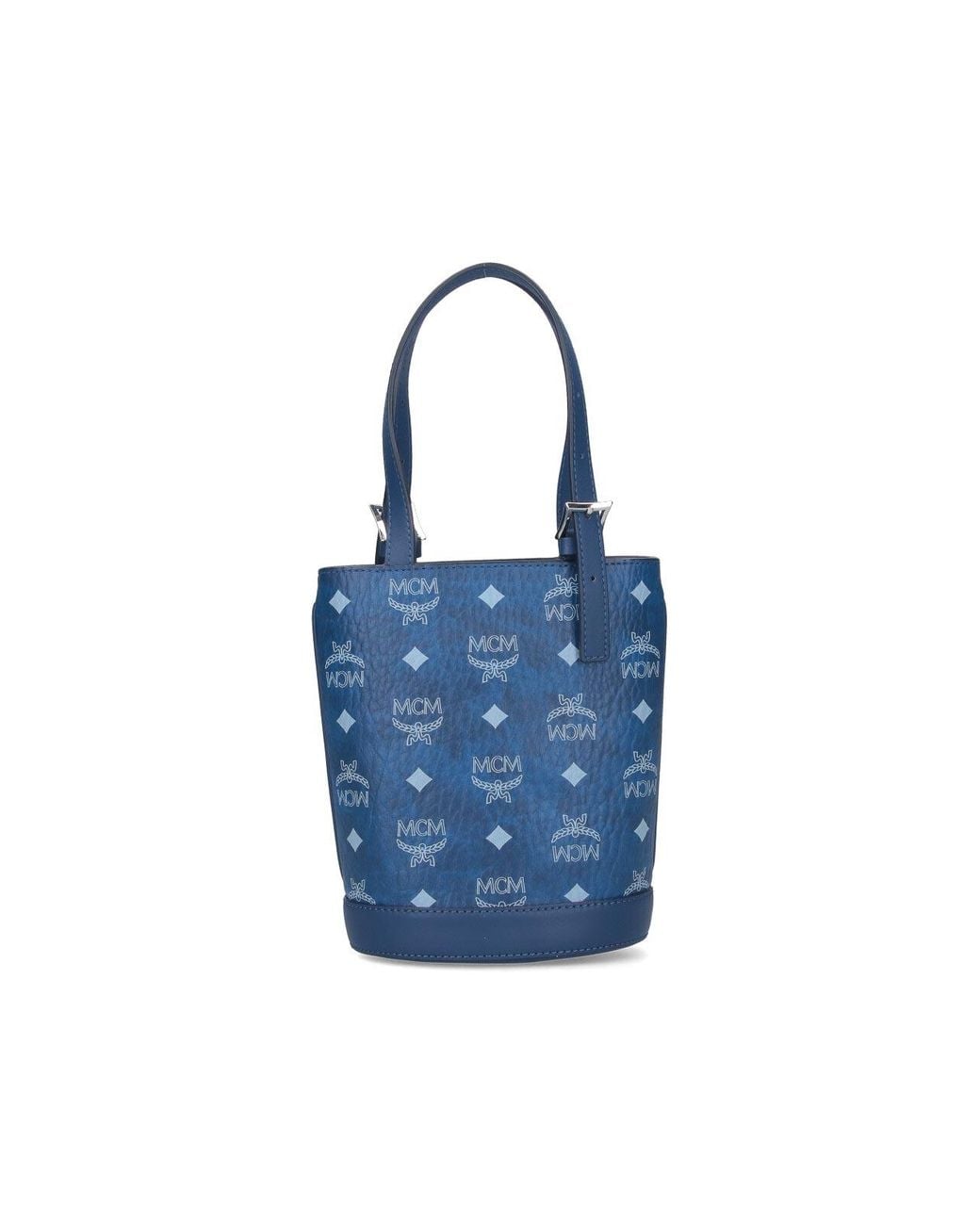 Borsa Secchiello Mini di MCM in Blue