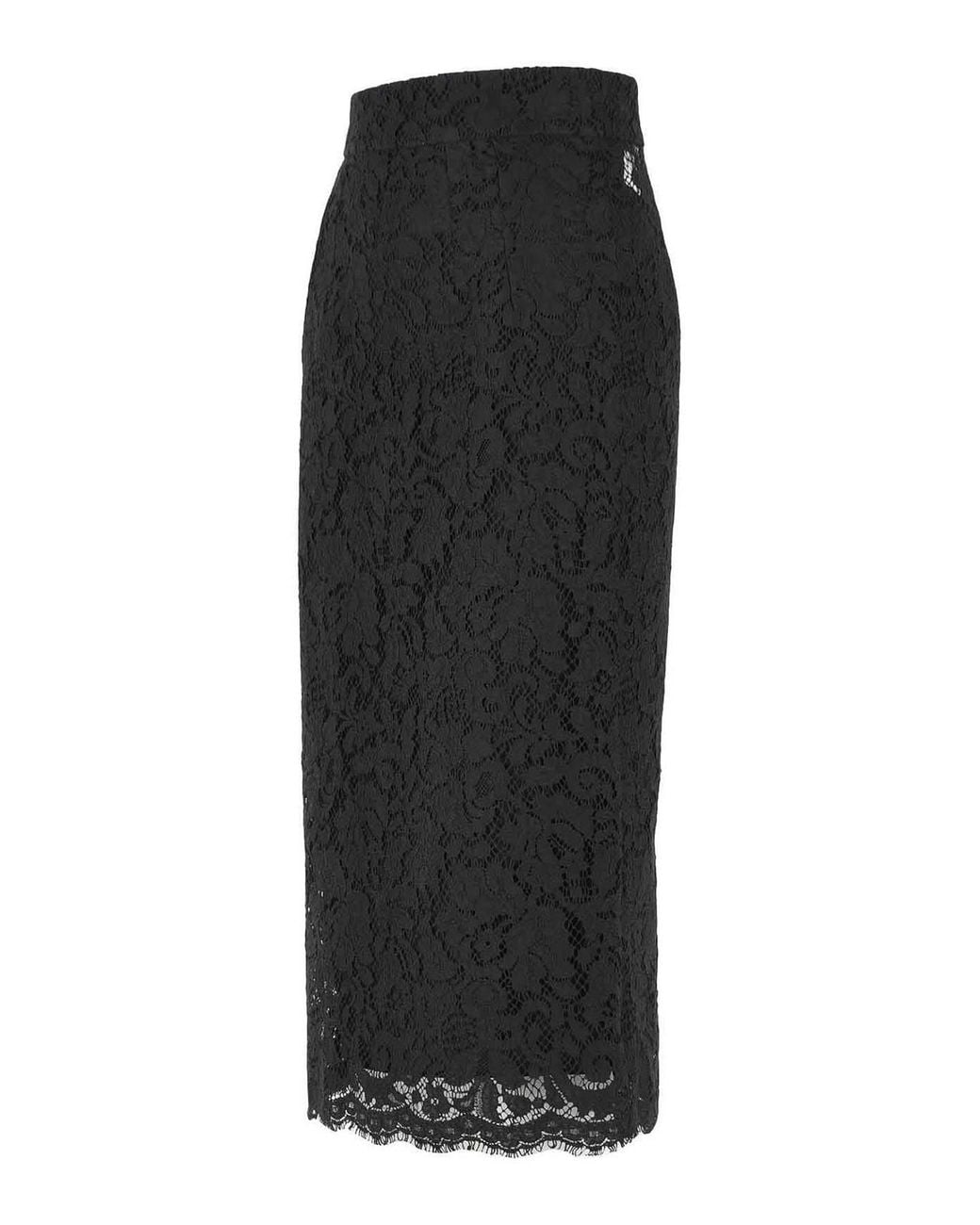 Dolce & Gabbana Black Cotton Blend Skirt