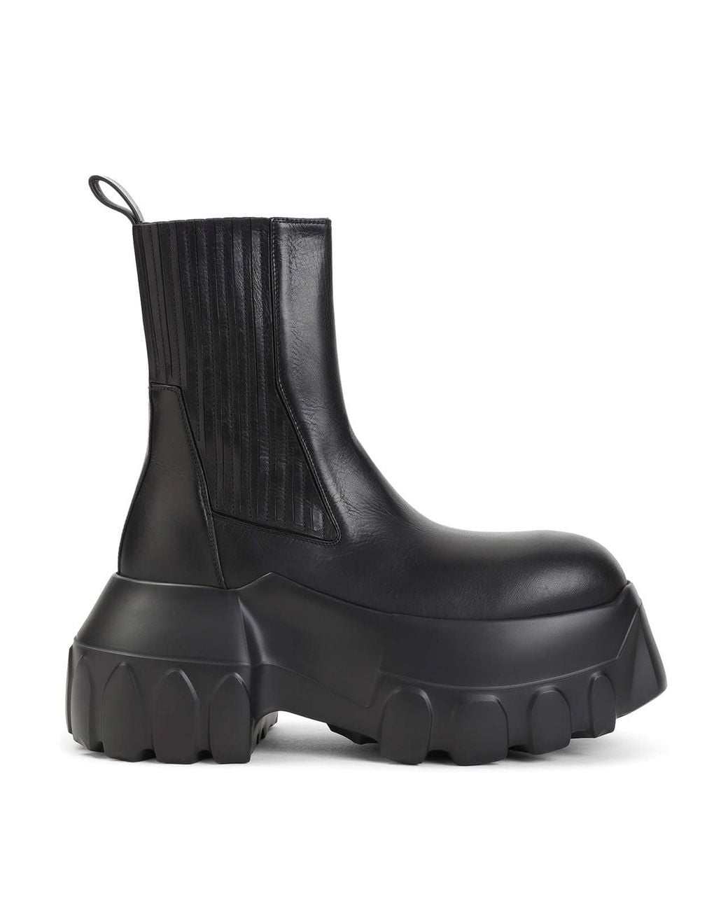 Rick Owens Black Beatle Mega Tractor Boot for men