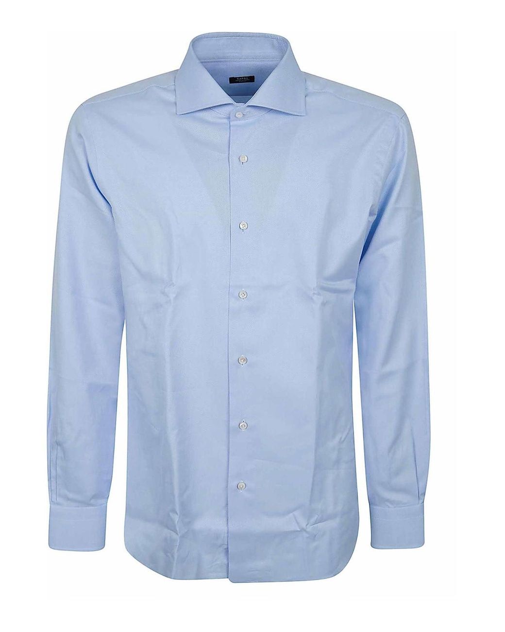Barba Napoli Blue Neck Shirt for men