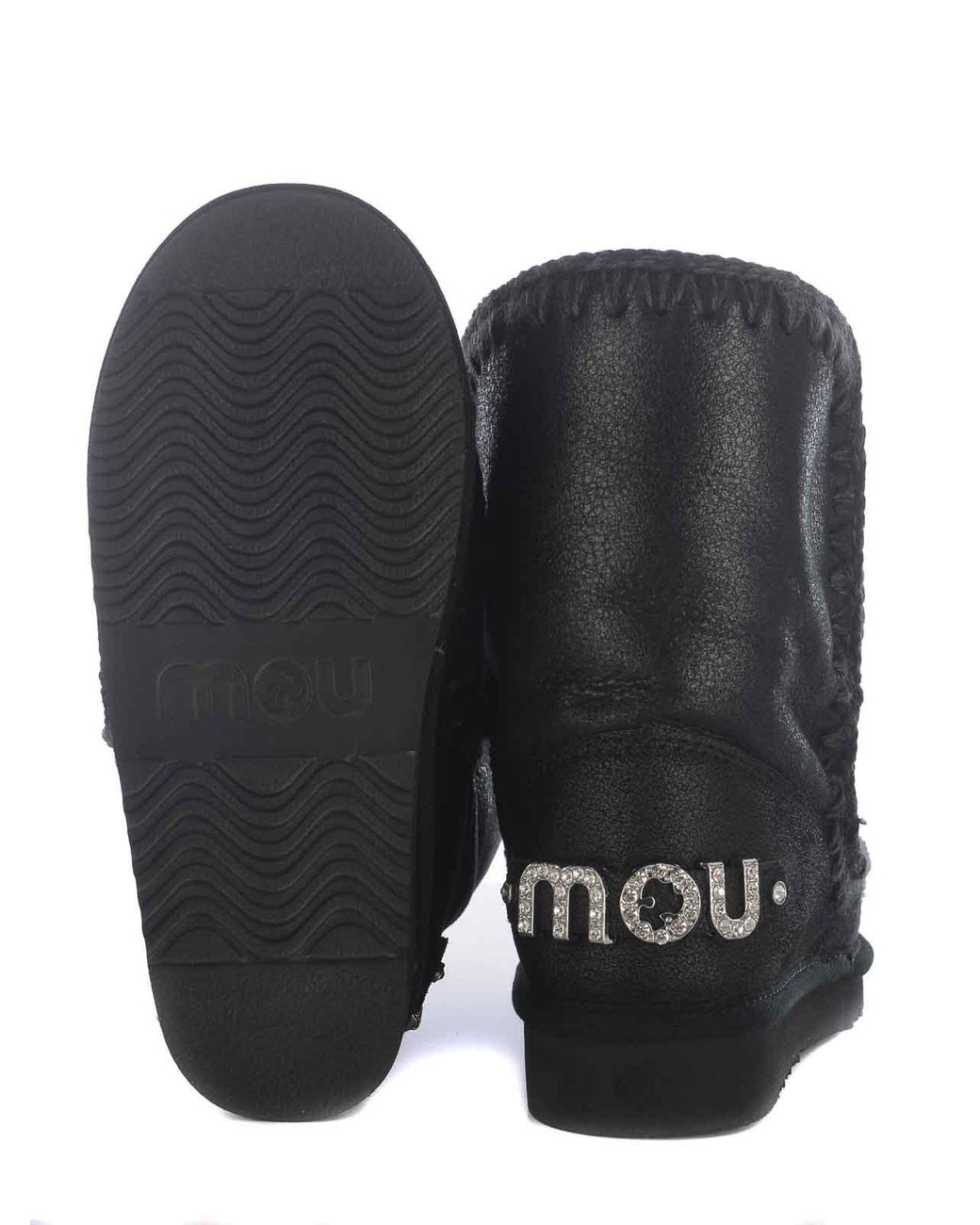 Mou Black Boots Made Of Leather