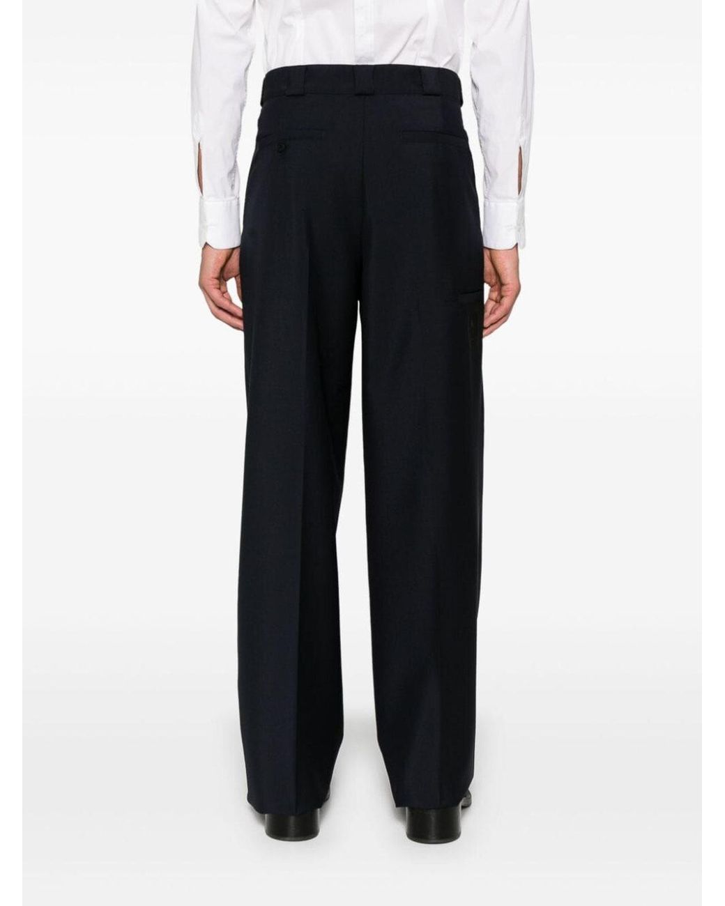 Givenchy Black Pleated Extra Large Chino Pants for men