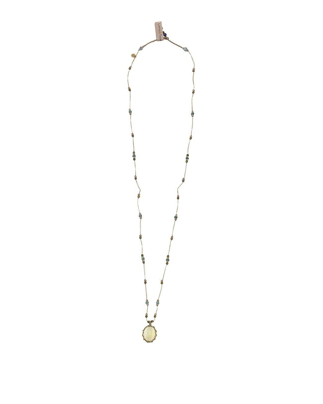 Sharing White Long Pendant Necklace