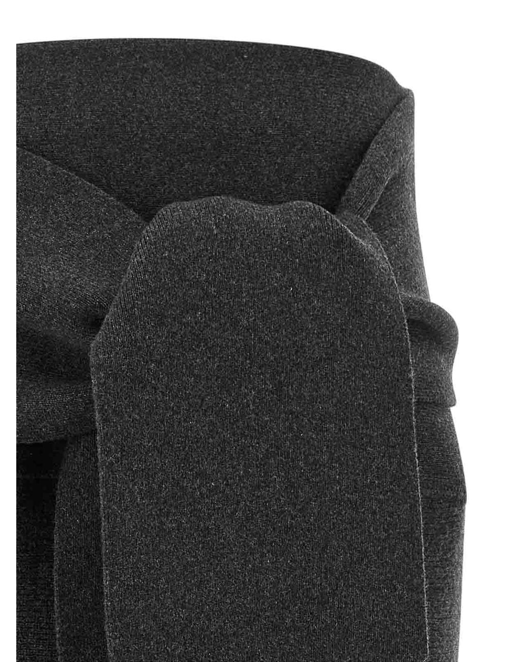 Jacquemus Black La Jupe Fiocco Wool-Cashmere Skirt