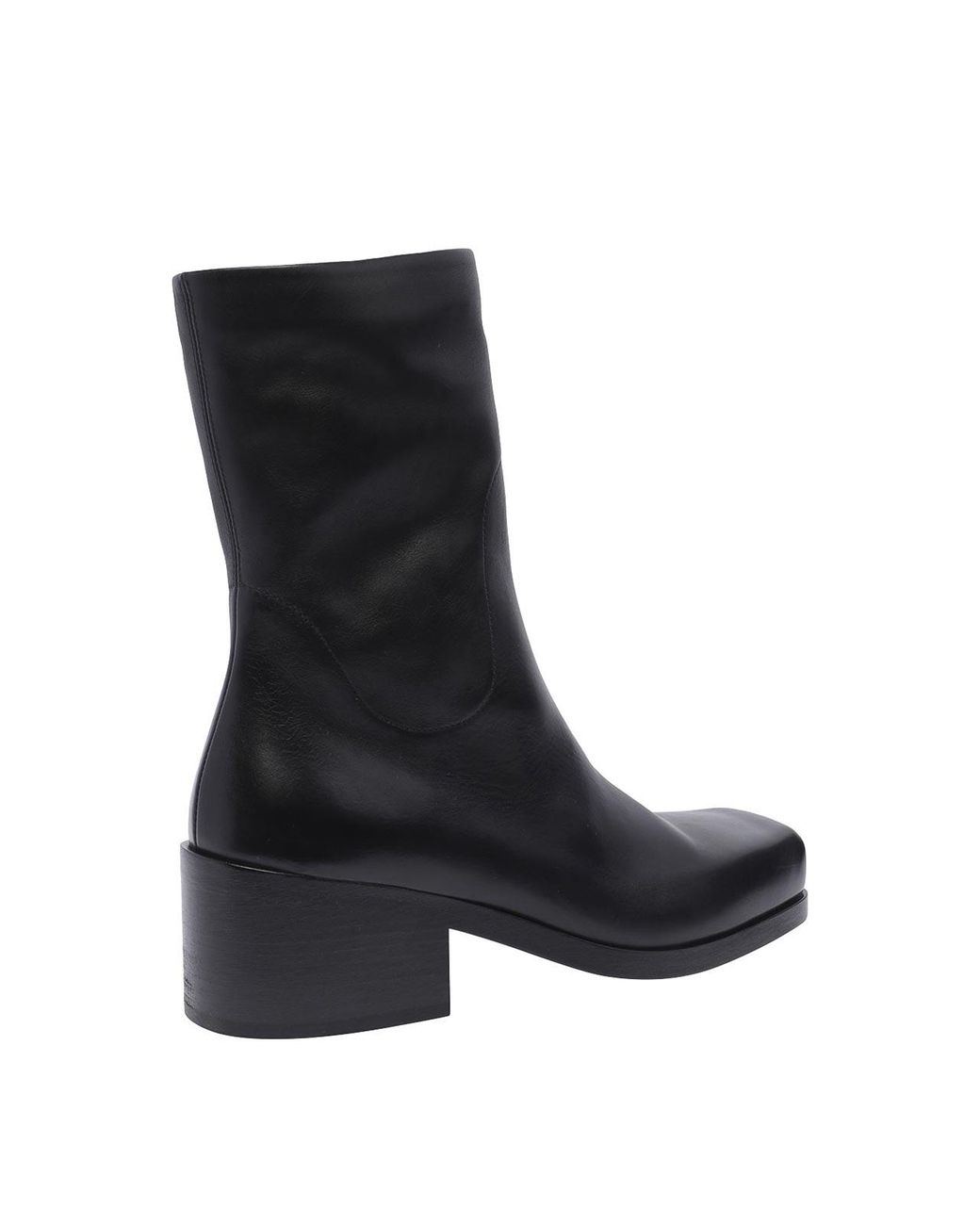 Marsèll Black Marsèll Block-Heeled Zipped Boots