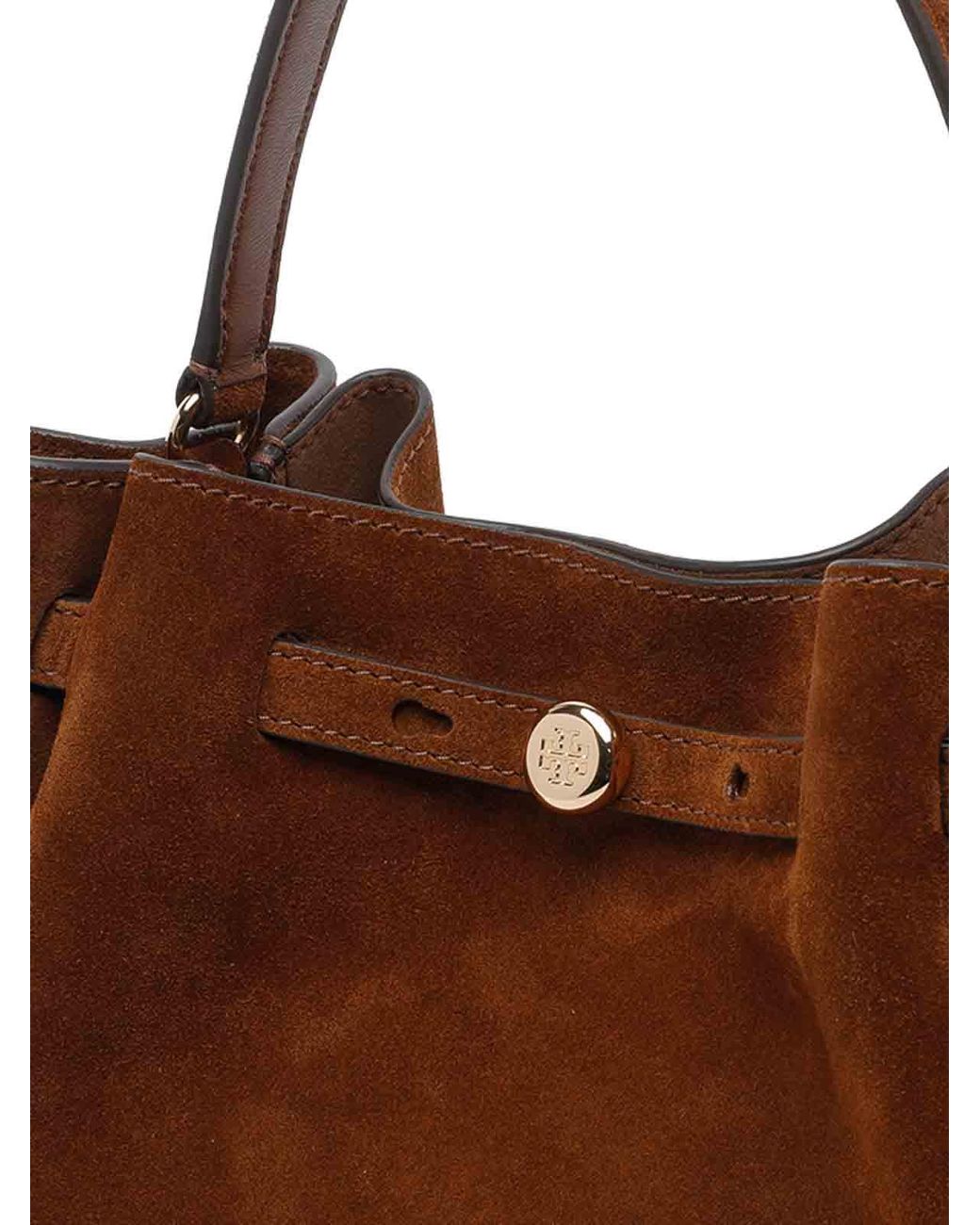 Tory Burch Brown Romy Suede Bucket Bag