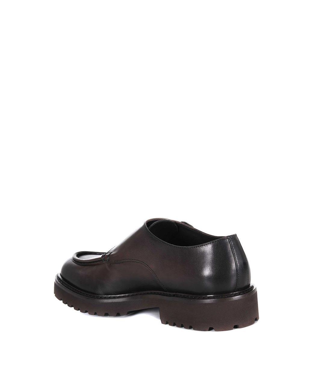 Doucal's Brown Doucals Leather Loafers for men