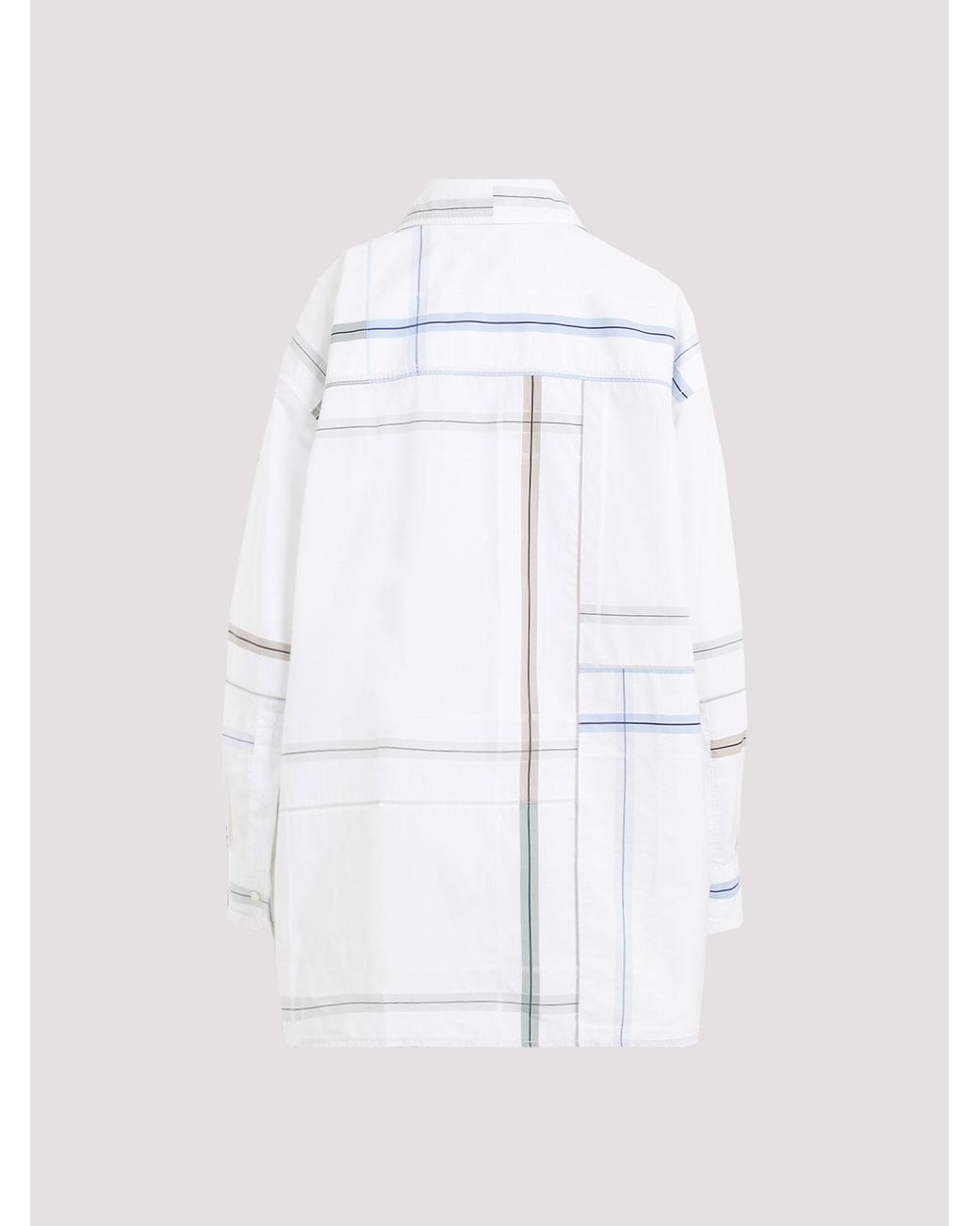 Bottega Veneta White Check Shirt