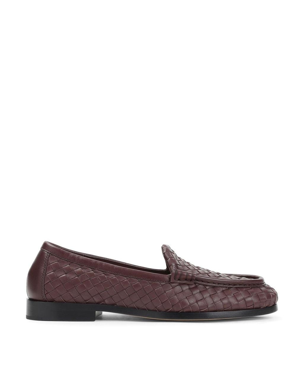 Bottega Veneta Brown Silenzio Supple Intrecciato Loafer