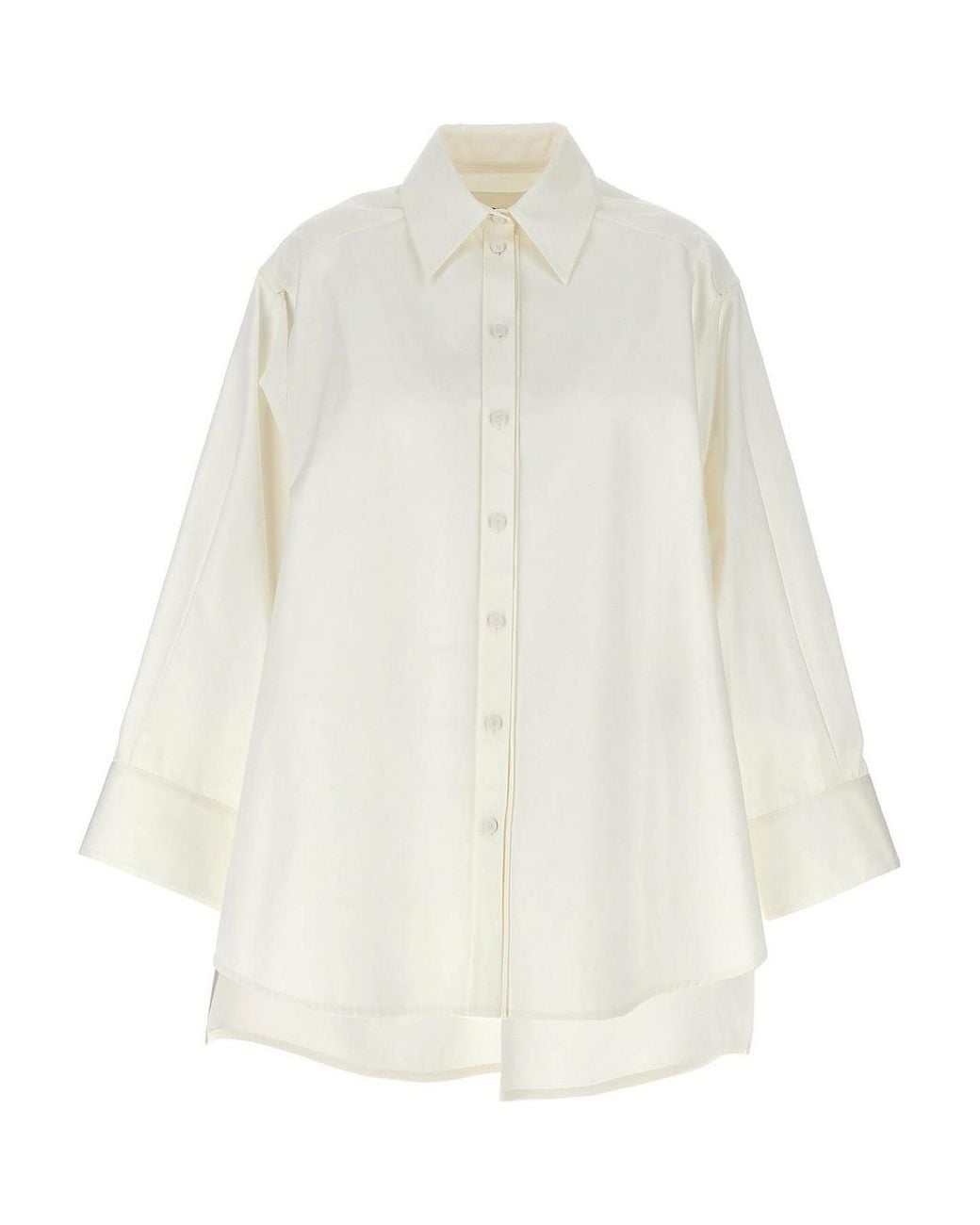 Jil Sander White Cut-Out Armhole Shirt