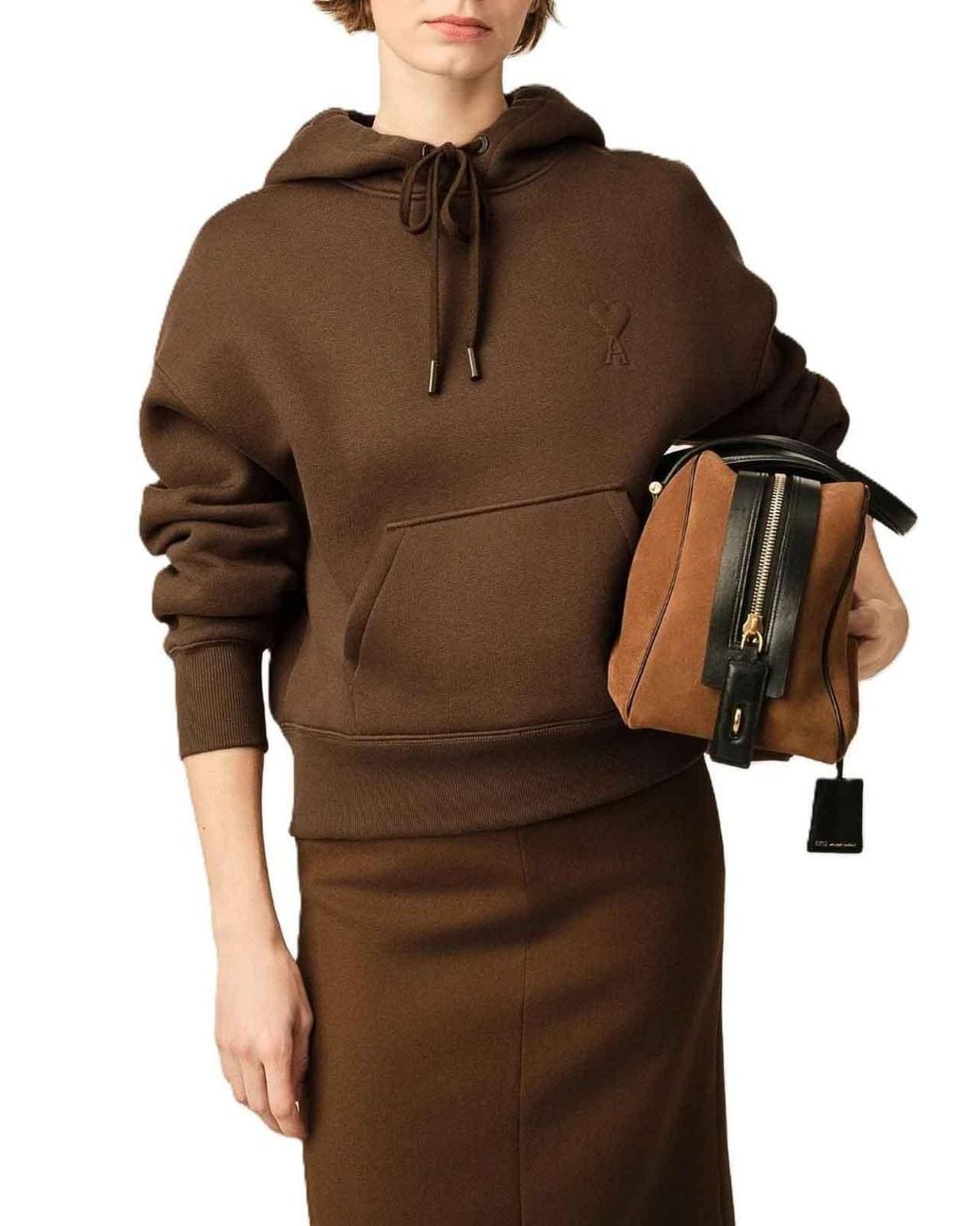 Sudadera AMI de color Brown