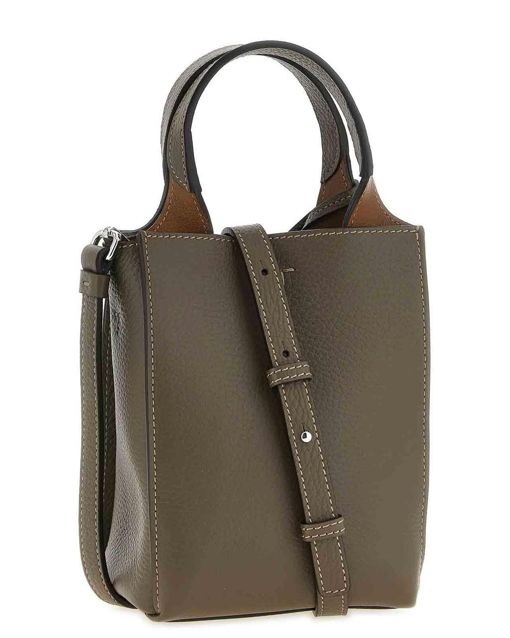 Tod's Brown Micro 'T Timeless' Handbag