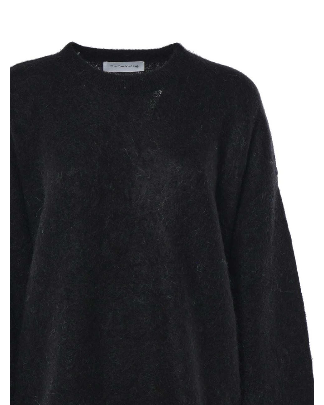 Frankie Shop Black Mohair Blend Sweater