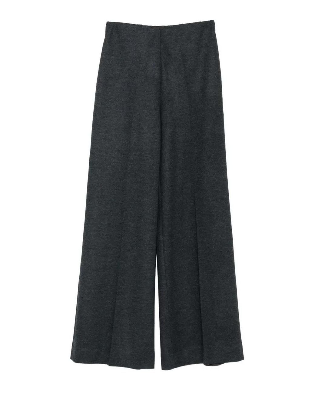 Harris Wharf London Gray Flared Superfine Merino Trousers