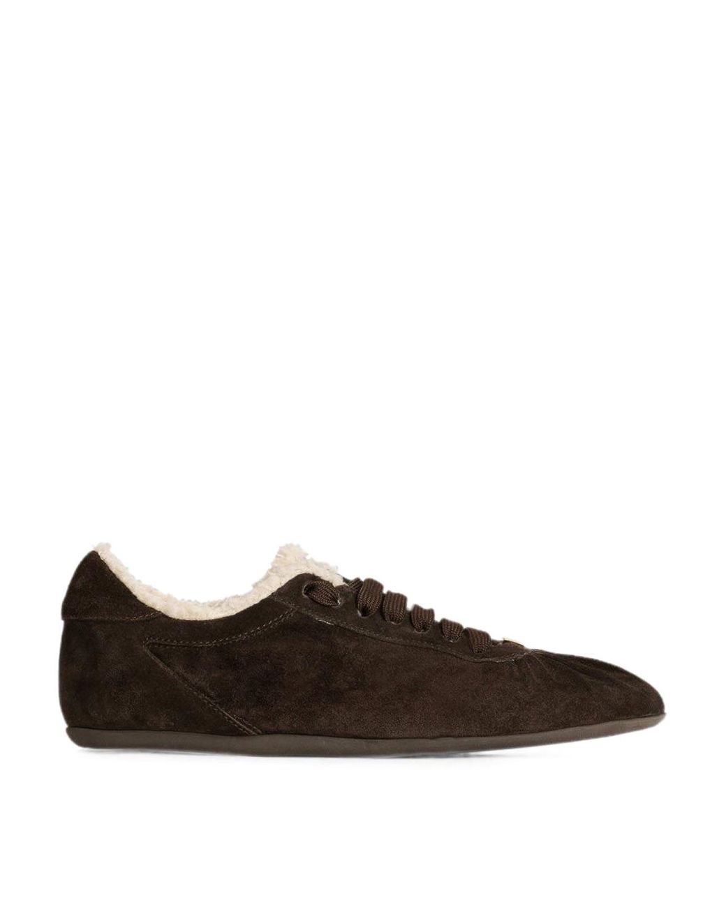 Dolce & Gabbana Brown Suede Low-Top Sneakers With Dg Logo