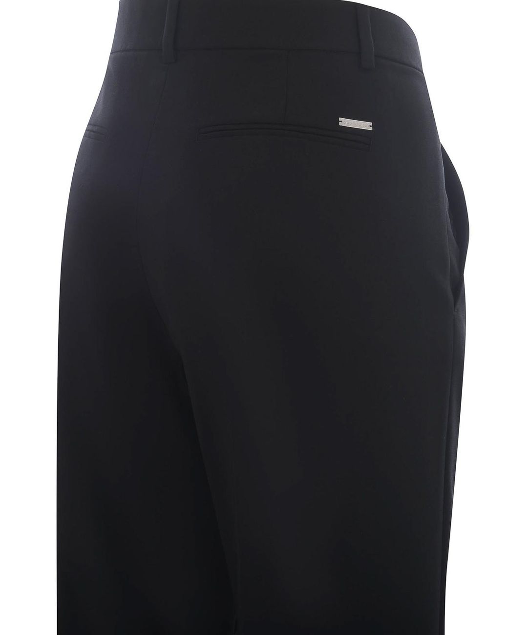 DSquared² Black Wool Blend High Rise Trousers