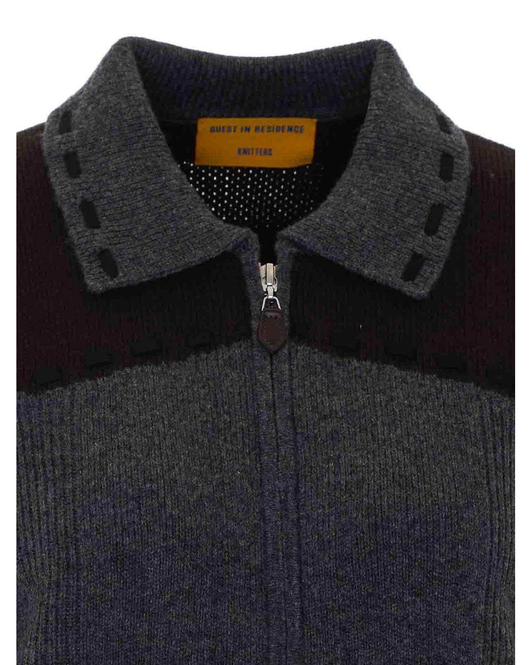 Guest In Residence Black And Saddle Up Knitted Jacket