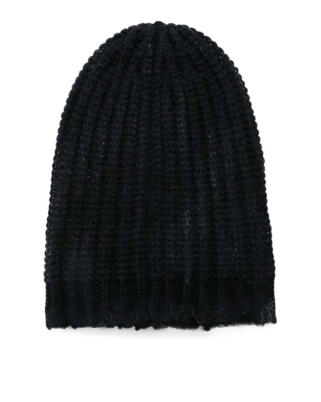 Avant Toi Black Hand Painted Corn Cob Stitch Hat for men