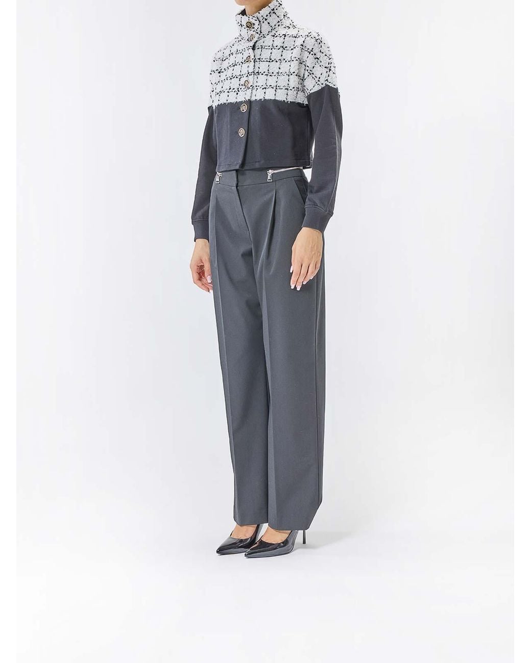 Karl Lagerfeld Blue Boucl Mix Jacket