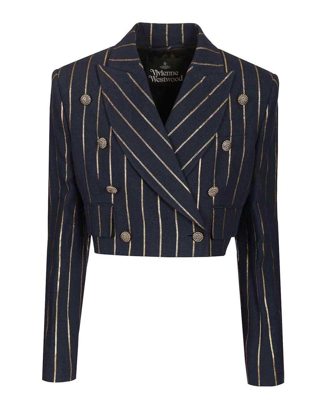 Vivienne Westwood Blue Cut Off Blazer