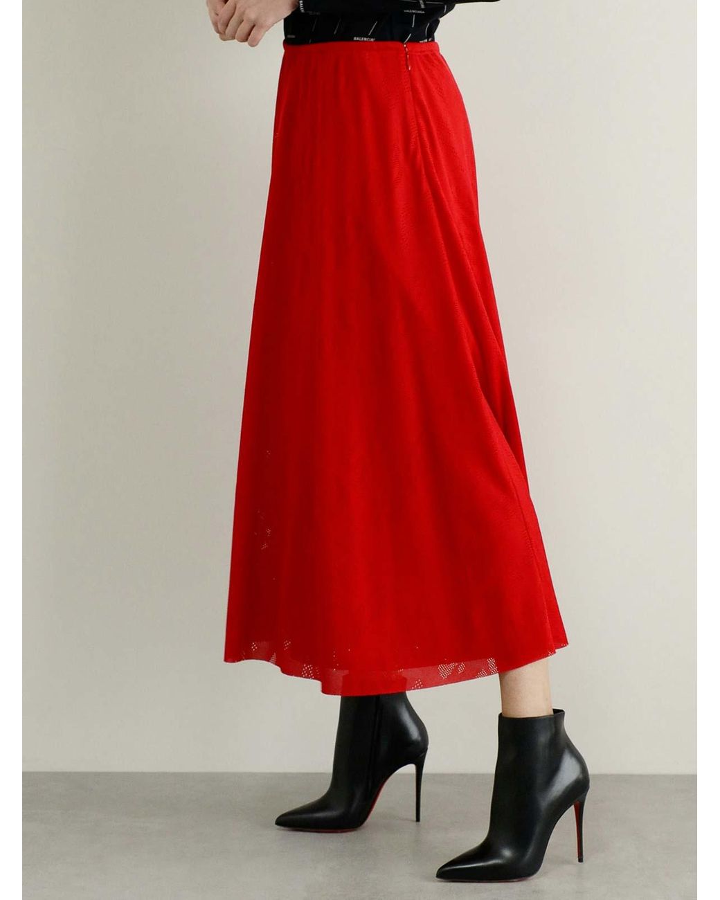 Balenciaga Red Stretch-Rock