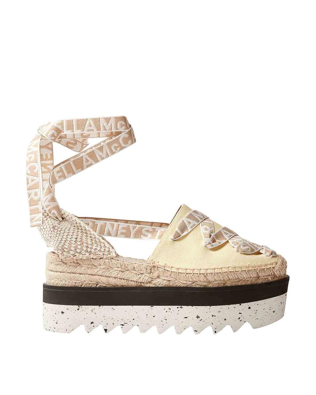 Espadrilles Stella McCartney en coloris Metallic