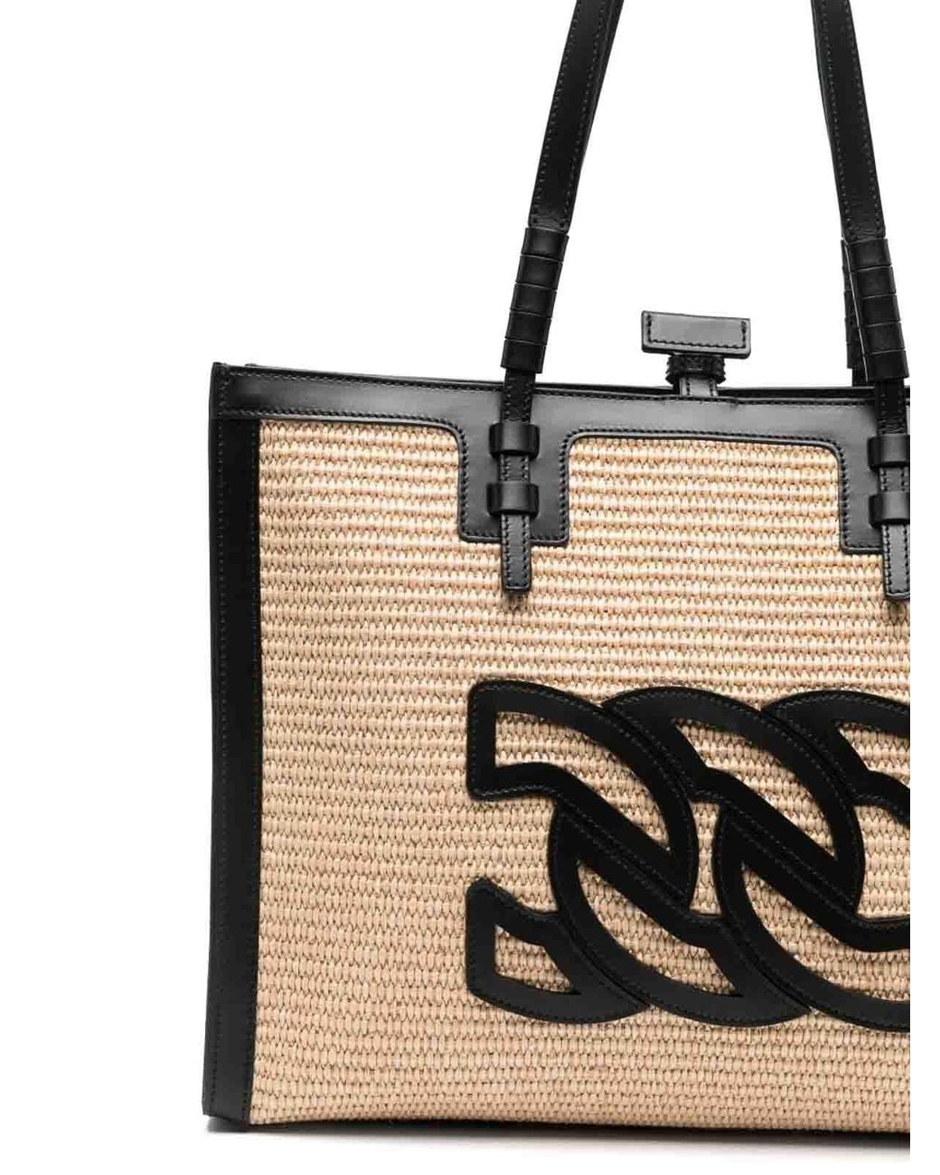 Casadei Black Beau Rivage Shopping Bag