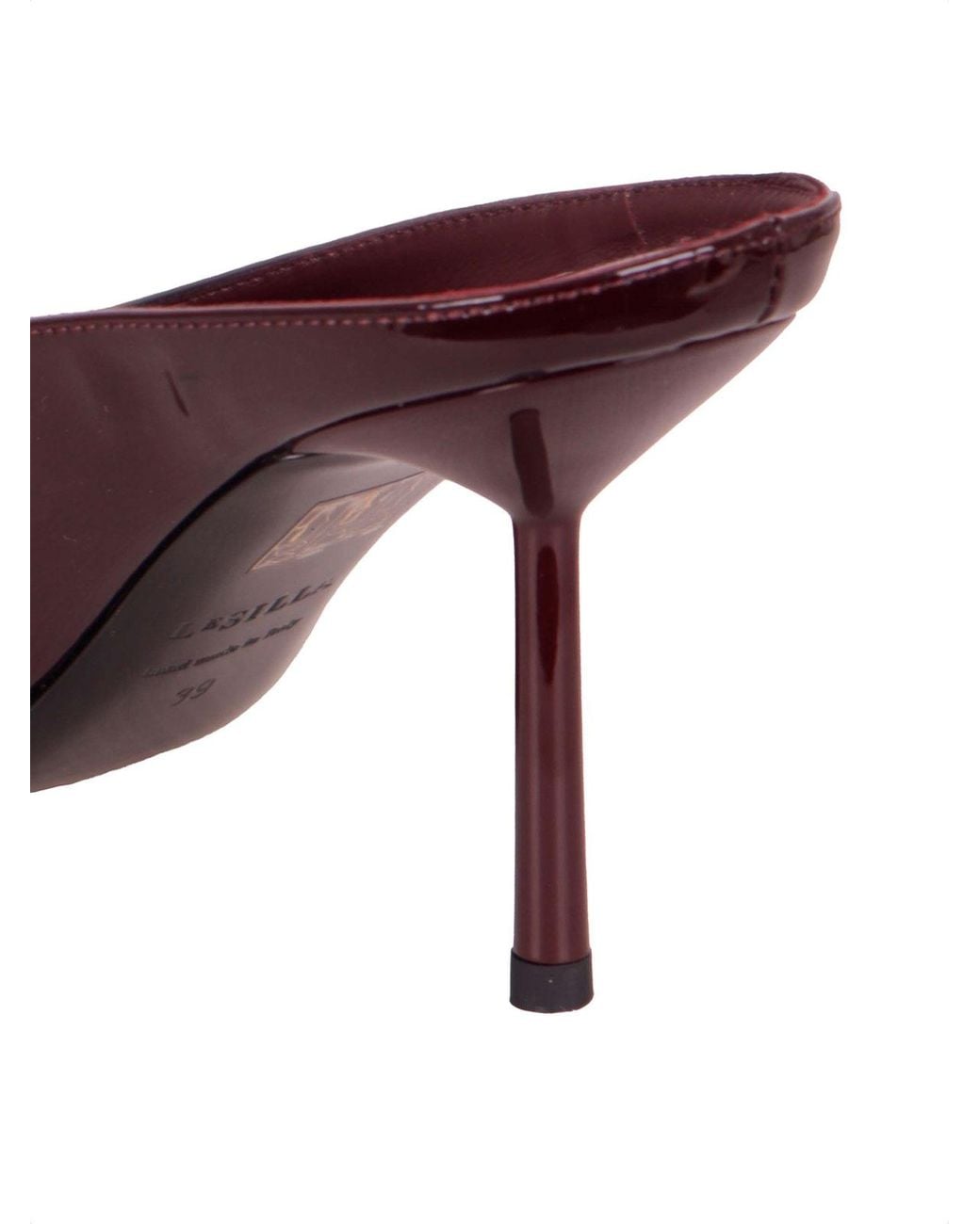 Le Silla Brown Vinyl Cleavage Sabot