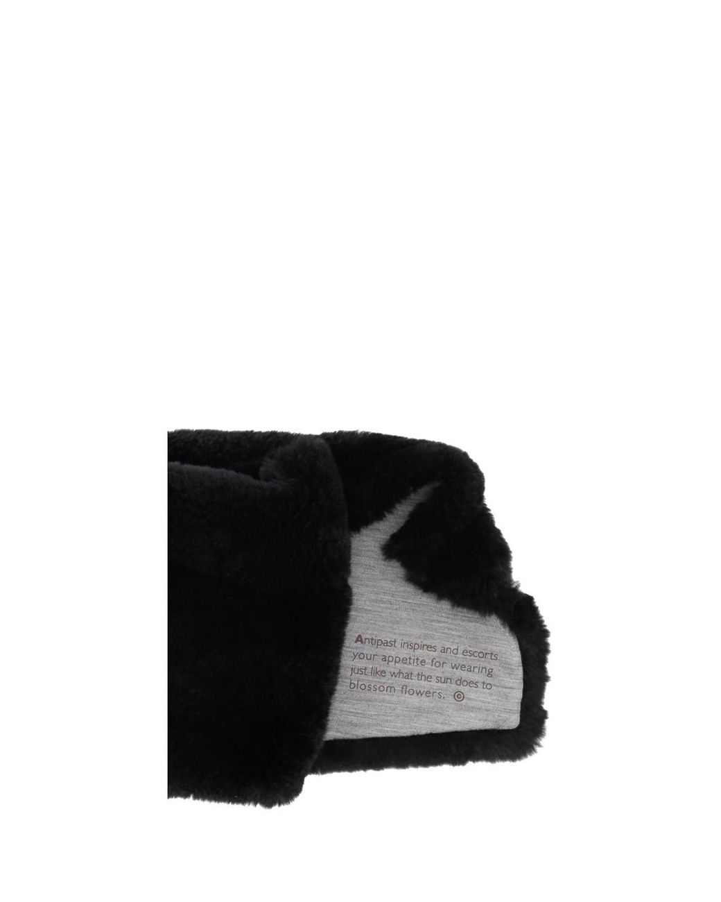 Antipast Black Fur Muffler